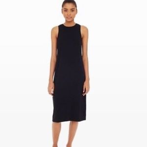 Club Monaco black ribbed dress